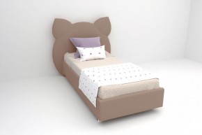 Кровать Котя с ортопедическим основанием 800 (велюр серый) в Перми - perm.ok-mebel.com | фото