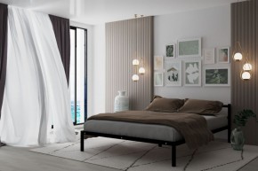Кровать Мета с матрасом 1200 (черный) в Перми - perm.ok-mebel.com | фото 2