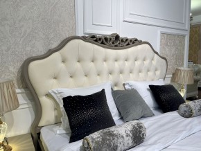 Кровать Мокко 1600 с мягким изголовьем + основание (серый камень) в Перми - perm.ok-mebel.com | фото 2