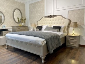 Кровать Мокко 1600 с мягким изголовьем + основание (серый камень) в Перми - perm.ok-mebel.com | фото 3
