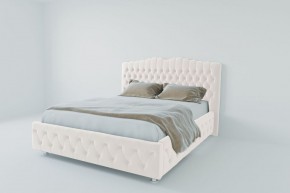 Кровать Нягань с ПМ 1200 (экокожа белая) в Перми - perm.ok-mebel.com | фото 2