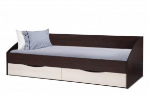 Кровать одинарная "Фея - 3" симметричная New (2000Х900) венге/вудлайн кремовый в Перми - perm.ok-mebel.com | фото
