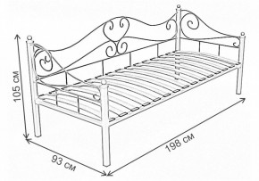 Кровать односпальная Венеция в Перми - perm.ok-mebel.com | фото 3