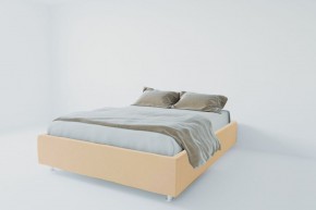 Кровать Подиум с ортопедическим основанием 800 (экокожа бежевая) в Перми - perm.ok-mebel.com | фото