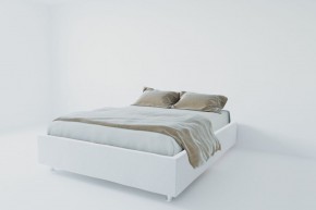 Кровать Подиум с ортопедическим основанием 800 (экокожа белая) в Перми - perm.ok-mebel.com | фото