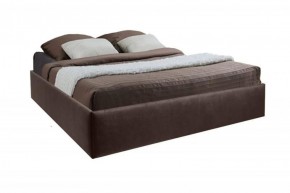 Кровать Подиум с ПМ 1200 (экокожа коричневая) в Перми - perm.ok-mebel.com | фото 1