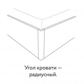 Кровать "Милана" с мягкой спинкой БЕЗ основания 1600х2000 в Перми - perm.ok-mebel.com | фото 3