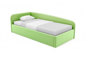 Кровать угловая Лэсли интерьерная +основание (80х200) 1 кат. ткани в Перми - perm.ok-mebel.com | фото
