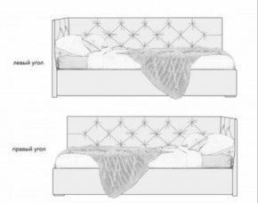 Кровать угловая Лилу интерьерная +основание/ПМ/бельевое дно (120х200) в Перми - perm.ok-mebel.com | фото 5