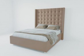 Кровать Венеция ЛЮКС без основания 1200 (велюр серый) в Перми - perm.ok-mebel.com | фото
