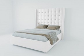 Кровать Венеция ЛЮКС без основания 800 (экокожа белая) в Перми - perm.ok-mebel.com | фото