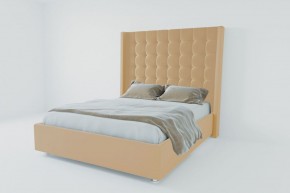 Кровать Венеция ЛЮКС с ПМ 2000 (экокожа бежевая) в Перми - perm.ok-mebel.com | фото 2
