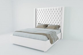 Кровать Версаль ЛЮКС без основания 2000 (экокожа белая) в Перми - perm.ok-mebel.com | фото