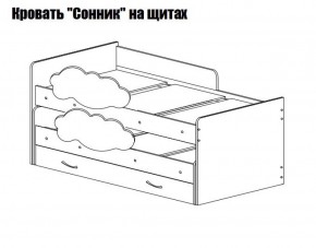 Кровать выкатная Соник (800*1900) в Перми - perm.ok-mebel.com | фото 2