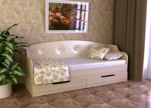 Диван-кровать Юниор тип 2 с ящиками в Перми - perm.ok-mebel.com | фото 2