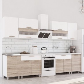 Кухня Айсбери 2.4 м (Белый/Дуб Сонома) в Перми - perm.ok-mebel.com | фото