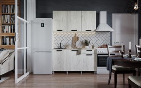 Кухня ДИОР 1500 (Белый/Дуб Крафт белый) в Перми - perm.ok-mebel.com | фото