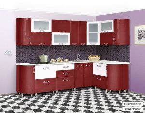 Кухонный гарнитур Ника-1 Мыло 2700*1500 в Перми - perm.ok-mebel.com | фото 1