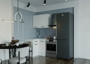 Кухонный гарнитур Белый Глянец 1000*1000 (Стол. 26мм) в Перми - perm.ok-mebel.com | фото