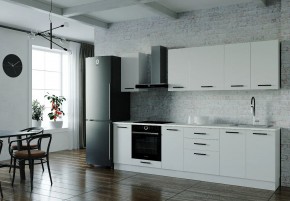 Кухонный гарнитур Белый Глянец 2800 (Стол. 38мм) в Перми - perm.ok-mebel.com | фото