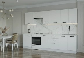 Кухонный гарнитур Белый Глянец 3000 (Стол. 26мм) в Перми - perm.ok-mebel.com | фото