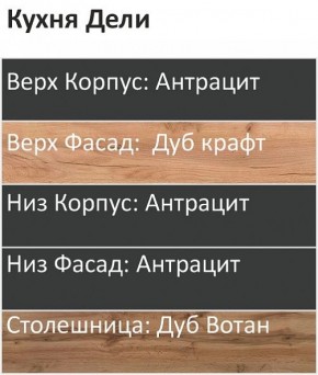 Кухонный гарнитур Дели 1800 (Стол. 38мм) в Перми - perm.ok-mebel.com | фото 3