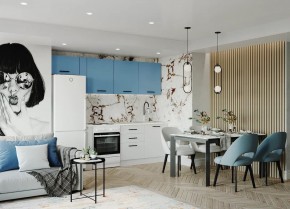 Кухонный гарнитур Капри 2550 (Стол. 38мм) в Перми - perm.ok-mebel.com | фото