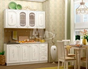 ЛИЗА-2 Кухонный гарнитур 1,7 Белый глянец холодный в Перми - perm.ok-mebel.com | фото