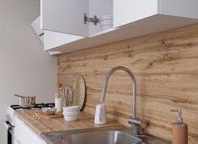 Кухня "МОРИ" 2.0 м (белый/дуб вотан) в Перми - perm.ok-mebel.com | фото 3