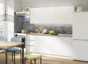 Кухня "МОРИ" 2.0 м (белый/дуб вотан) в Перми - perm.ok-mebel.com | фото 5