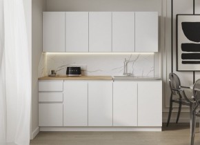 Кухня "МОРИ" 2.0 м (белый/дуб вотан) в Перми - perm.ok-mebel.com | фото 7