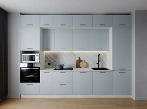Кухонный гарнитур Смоки 3400 (Стол. 38мм) в Перми - perm.ok-mebel.com | фото