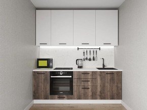 Кухонный гарнитур Старое Дерево 2200 h950 (Стол. 38мм) в Перми - perm.ok-mebel.com | фото