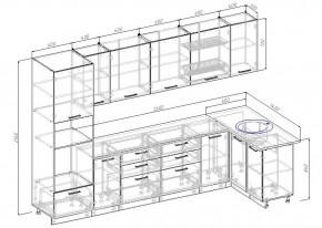 Кухонный гарнитур угловой Бланка 3200х1400 (Стол. 26мм) в Перми - perm.ok-mebel.com | фото 2