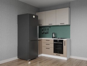 Кухонный гарнитур угловой Каппучино 1000*1800 (Стол. 26мм) в Перми - perm.ok-mebel.com | фото