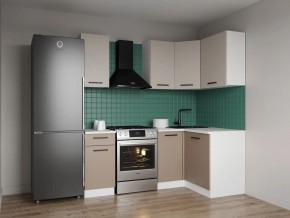 Кухонный гарнитур угловой Каппучино 2000*1200 (Стол. 26мм) в Перми - perm.ok-mebel.com | фото