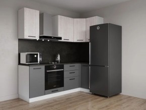 Кухонный гарнитур угловой Санторини 2200*1000 (Стол. 38мм) в Перми - perm.ok-mebel.com | фото