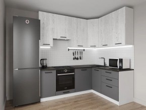 Кухонный гарнитур угловой Санторини 2200*1600 h950 (Стол. 26мм) в Перми - perm.ok-mebel.com | фото