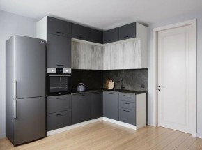 Кухонный гарнитур угловой Санторини 2200*1700 (Стол. 26мм) в Перми - perm.ok-mebel.com | фото