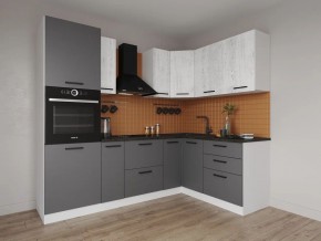 Кухонный гарнитур угловой Санторини 2400*1600 (Стол. 26мм) в Перми - perm.ok-mebel.com | фото