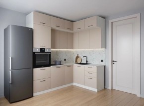 Кухонный гарнитур угловой Шампань 2200*1700 (Стол. 38мм) в Перми - perm.ok-mebel.com | фото