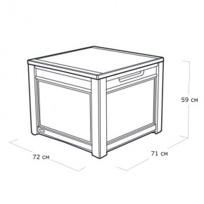 Квадратный сундук Cube Rattan 208 л в Перми - perm.ok-mebel.com | фото 4