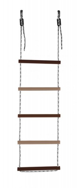 Лестница веревочная 5 перекладин цв.коричневый, бежевый D=25  в Перми - perm.ok-mebel.com | фото 1