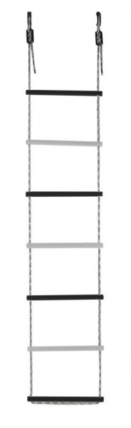 Лестница веревочная 7 перекладин цв.черный, белый D=25  в Перми - perm.ok-mebel.com | фото 1