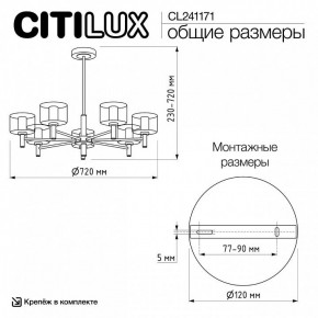 Люстра на штанге Citilux ELAN CL241171 в Перми - perm.ok-mebel.com | фото 12