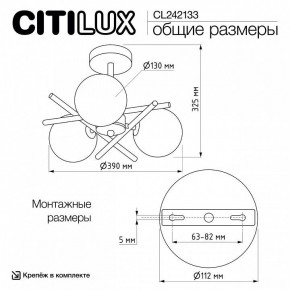 Люстра на штанге Citilux Ronny CL242133 в Перми - perm.ok-mebel.com | фото 7