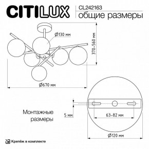 Люстра на штанге Citilux RONNY CL242163 в Перми - perm.ok-mebel.com | фото 12