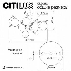 Люстра на штанге Citilux Ronny CL242193 в Перми - perm.ok-mebel.com | фото 8