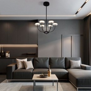 Люстра на штанге Eurosvet Fungo 50388 LED черный в Перми - perm.ok-mebel.com | фото 3