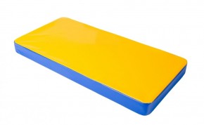 Мат гимнастический 1х0,5х0,08м цв. синий-желтый в Перми - perm.ok-mebel.com | фото